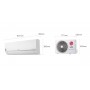 Lg S09EC Standard Plus, Climatisation R32 Inverter Reversible 3 kW, jusqu'à 40 m², WiFi intégré
