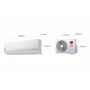 Lg S18EC Standard Plus, Climatisation R32 Inverter Reversible 5 kW, jusqu'à 90 m², WiFi intégré
