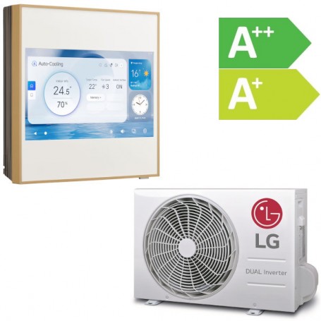 Lg A12GA2 ArtCool Gallery Premium LCD, Climatisation R32 Inverter Reversible 4 kW, jusqu'à 60 m², Purificateur et WiFi incluse