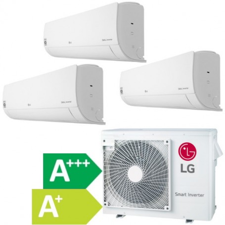 Lg Climatisation Tri-Split R32 Inverter 6 kW Reversible, jusqu'à 110 m², WiFi intégré (Purificateur Air en option)