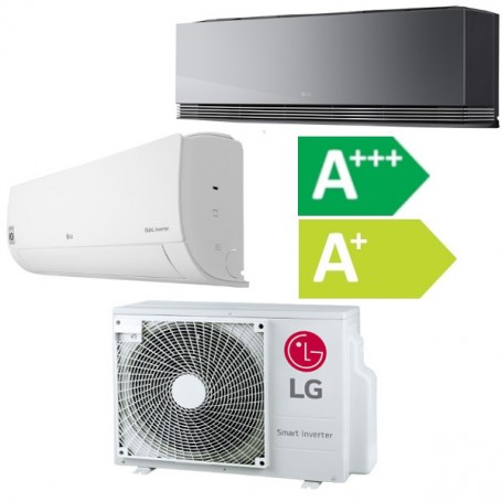 Lg Climatisation Bisplit R32 Inverter Reversible 2.5+3.5 kW ArtCool, jusqu'à 30+50 m², WiFi intégré (Purificateur Air en option)