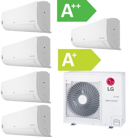 Lg Climatisation Pentasplit R32 Inverter 10 kW Reversible, jusqu'à 160 m², WiFi intégré (Purificateur en option)
