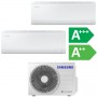 Samsung Climatisation Bisplit R32 Inverter Reversible 2.5+2.5 kW, jusqu'à 35+35 m², Cebu avec WiFi intégré