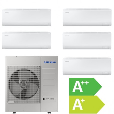 Samsung Climatisation Cebu Multi 5 Split, R32 Inverter 12 kW Reversible, jusqu'à 180 m² WiFi intégré