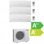 Mitsubishi Climatisation Trisplit R32 Inverter 6 kW Reversible, jusqu'à 110 m² (WiFi en option)