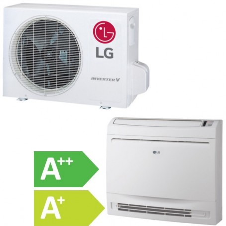 Lg UQ12F Climatisation Console (Chauffage rapide au sol), R32 Inverter Reversible 3.5 kW, jusqu'à 60 m², WiFi incluse